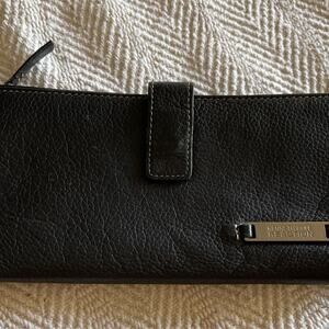 Kenneth Cole Reaction long wallet black Leather womens
